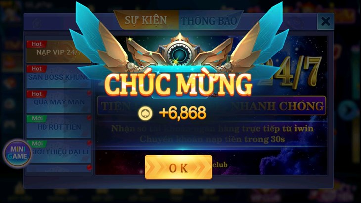 Khuyễn mãi tại IWIN