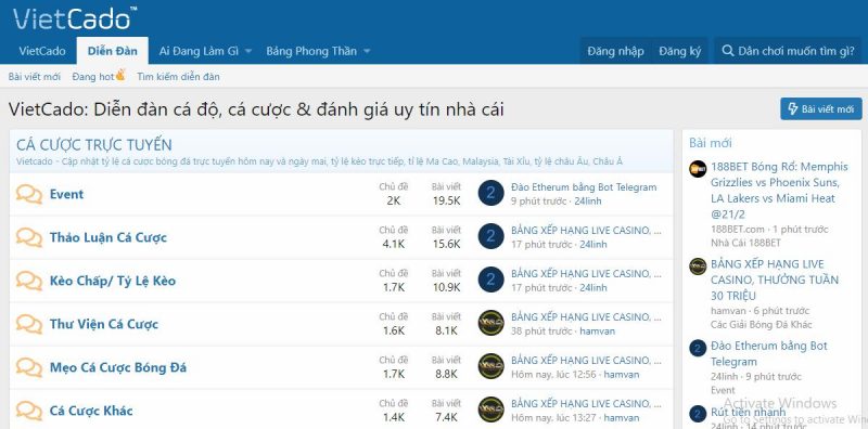 FORUM BONG BÁNH VIETCADO FORUM BONG BÁNH VIETCADO