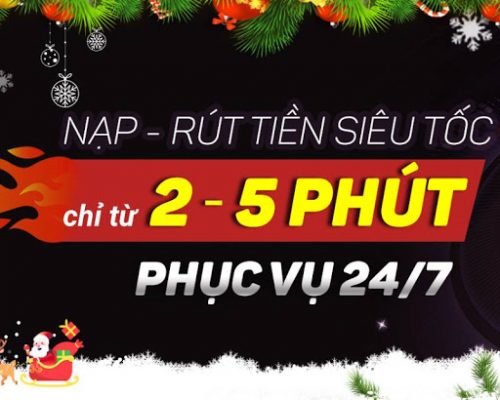 Tốc độ nạp và rút tiền nhanh chóng