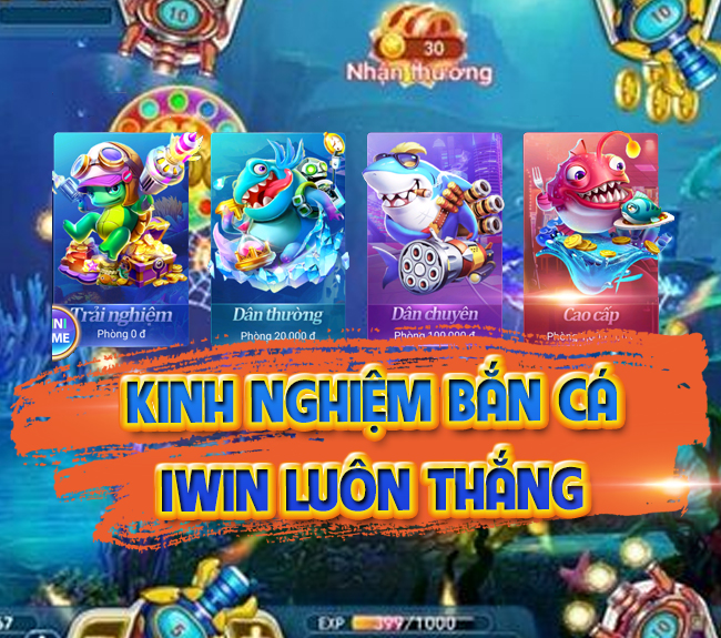 Trải nghiệm game bắn cá đổi thưởng chất lượng nhất tại IWIN