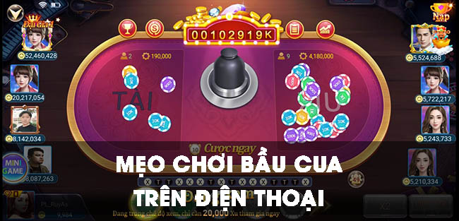 Bật mí mẹo chơi bầu cua tôm cá trên điện thoại thắng lớn