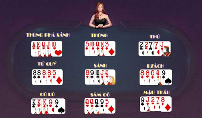 Cách sắp xếp các quân bài trong game mậu binh ăn tiền thật Cách sắp xếp các quân bài trong game mậu binh ăn tiền thật