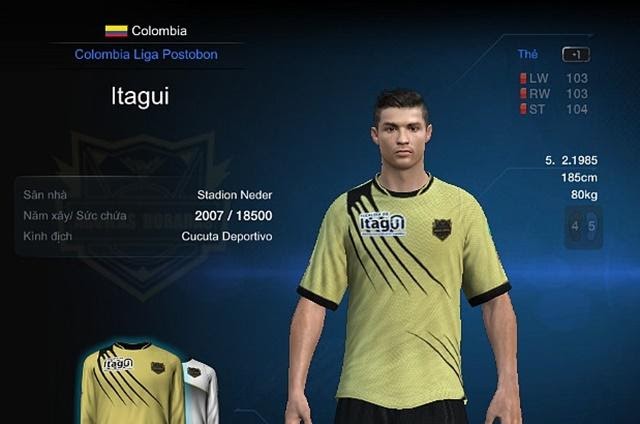 Một trong những mẫu áo đấu FIFA Online 3 đẹp thuộc về CLB Itagui