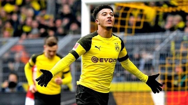 Sancho trong màu áo Dortmund
