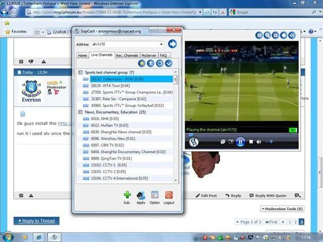 Sopcast là gì? Phần mềm này hữu ích gì cho fan bóng đá?