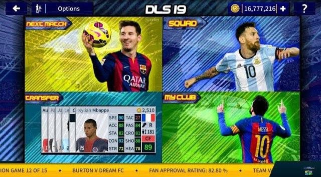 Hình ảnh về game Dream League Soccer hack tiền