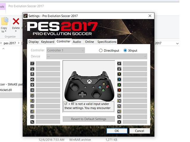 Cách chơi sau khi chỉnh nút PES 2017 giống FIFA