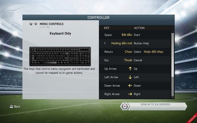 MENU CONTROLS