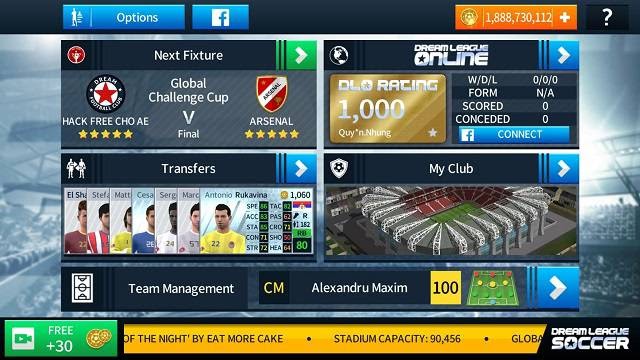Cách hack Dream League Soccer 2018 iOS