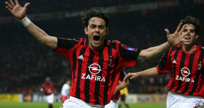 Filippo Inzaghi được xem là "kẻ trộm" bàn thắng của Milan