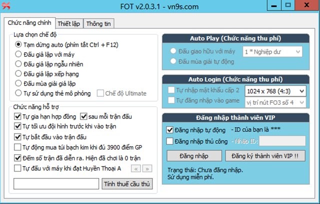 Hack FIFA Online 4 bằng Auto FO4