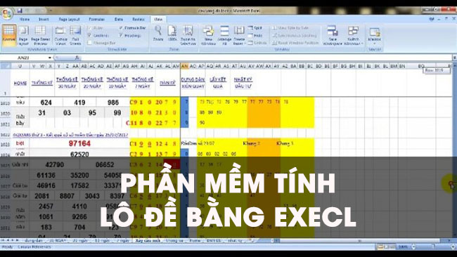 Chia sẻ phần mềm tính lô đề bằng excel hiệu quả 100%