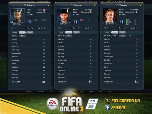 Tải FIFA Online 3 về điện thoại