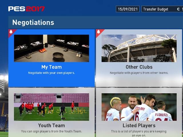 Cập nhật chuyển nhượng pes 2017