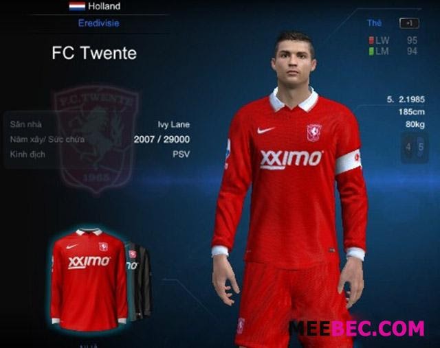 FC Twente sở hữu mẫu áo đội bóng đẹp nhất FIFA Online 3