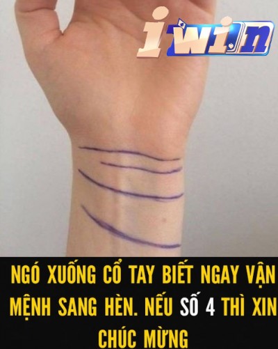 Nhìn đường vân cổ tay biết ngay vận mệnh sang hèn, công danh sự nghiệp số phận đời người